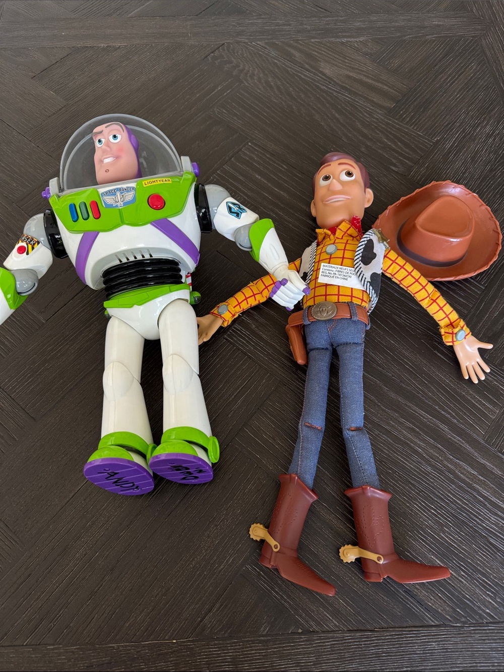 Disney Pixar Toy Story Woody & Buzz Lightyear Talking Doll Toy Lot